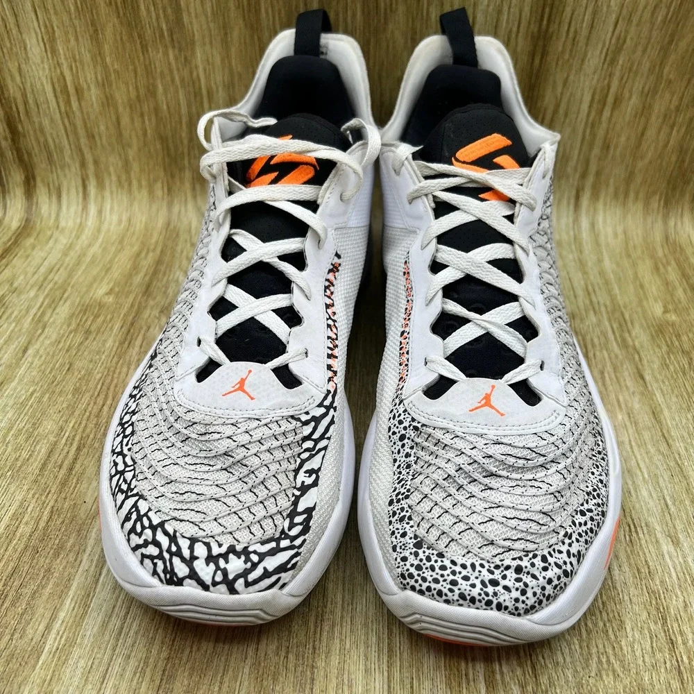 Nike Air Jordan Luka 1 Safari Men's Size 14 White Orange Sneakers DN1772-108